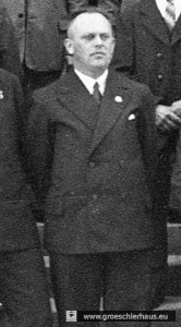 Bürgermeister Martin Folkerts (1902 – ca. 1974) war wichtiger Gegenspieler der Juden Jevers. Bereits 1929 in die NSDAP eingetreten, galt er als „alter Kämpfer“. Bis zu seinem Tod war er der Vorsitzende des Jeverländischen Altertums- und Heimatvereins. (Archiv H. Peters)